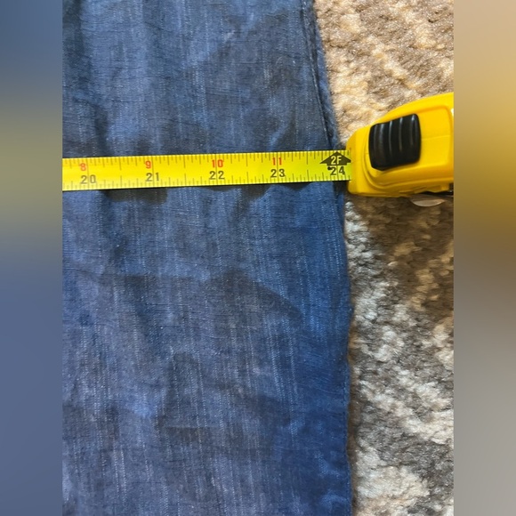 J. Crew Navy and Lime Embroidered Top/ swimsuit cover up SKU D-306) SZ XL - Picture 5 of 5